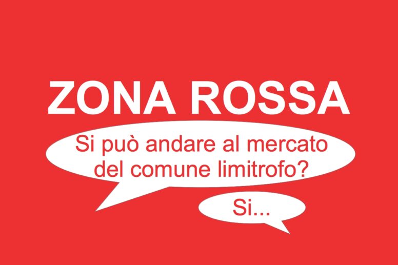 zona rossa si può andare al mercato